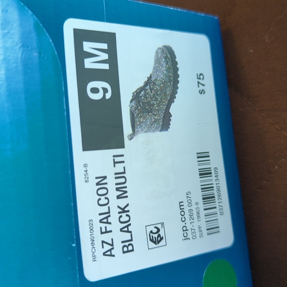 NWT Arizona Women's Falcon Black Multicolor Flat Heel Boots - Picture 7 of 7